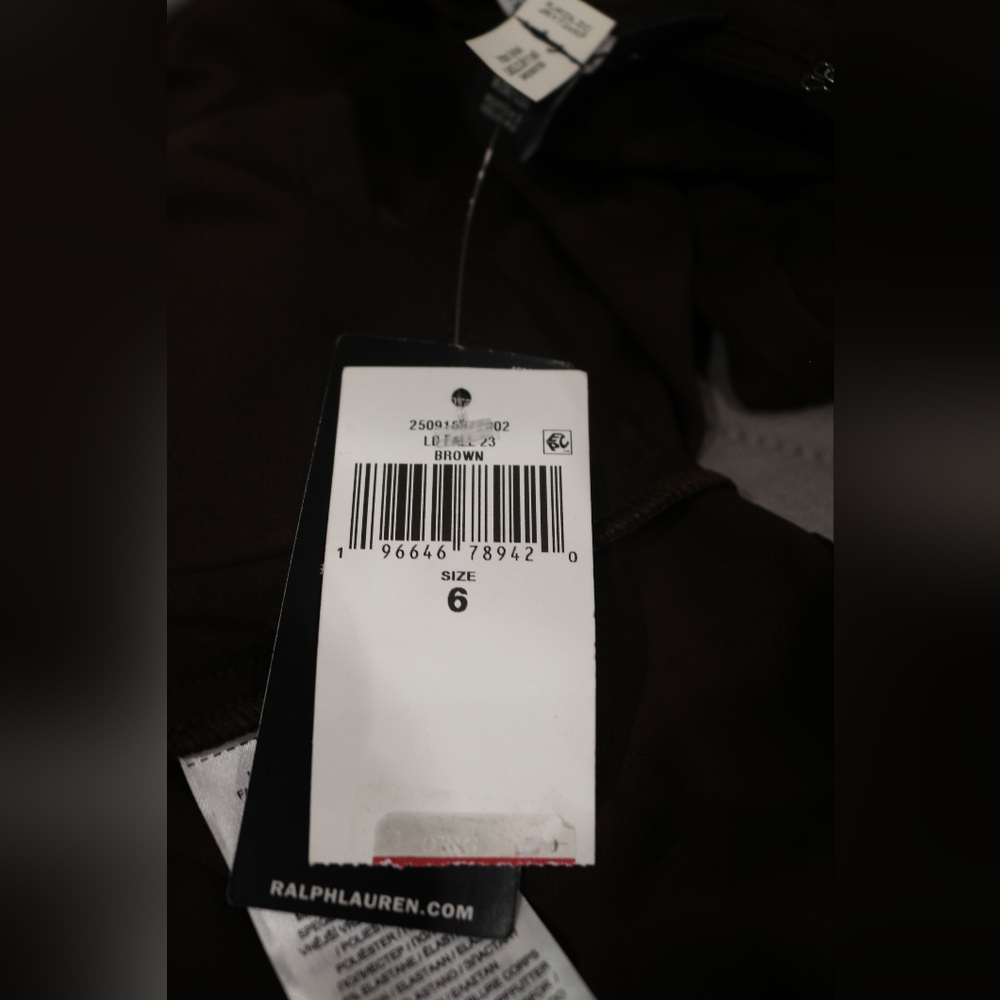 Lauren Ralph Lauren Women's Stretch Jersey Long-Sleeve Dress, Size 6 - Picture 14 of 15